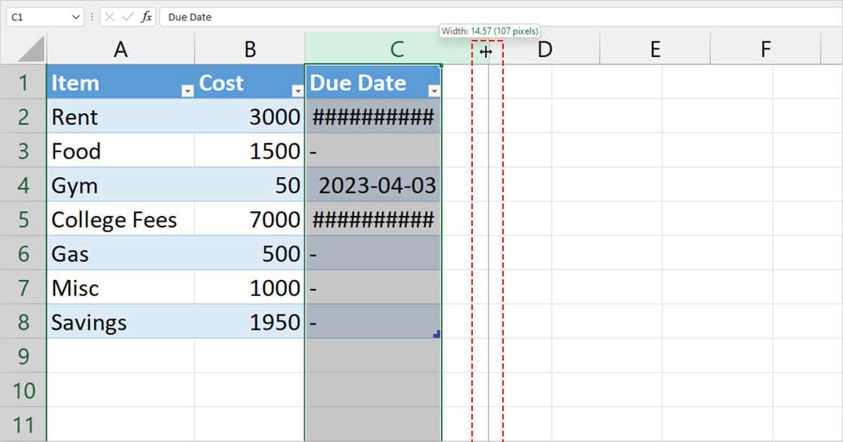 How to Correct #### Error in Excel