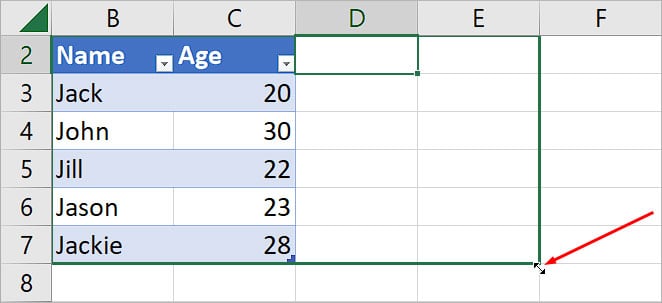 Extend-table-across-columns