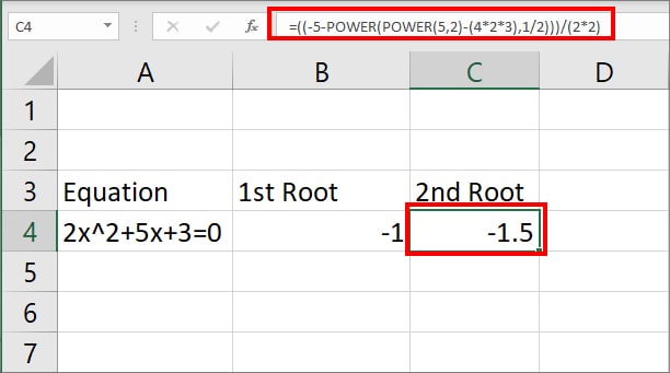 How to Use Power Function in Excel