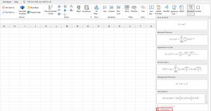 How to Insert an Equation in Excel