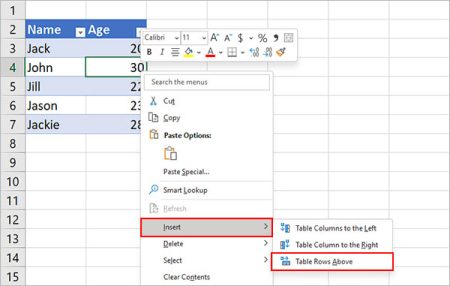 How To Extend A Table In Excel