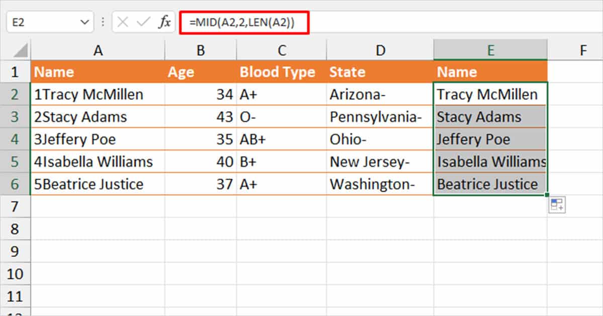 How to Remove the First or Last Character in Excel