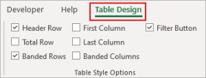 How to Extend a Table in Excel