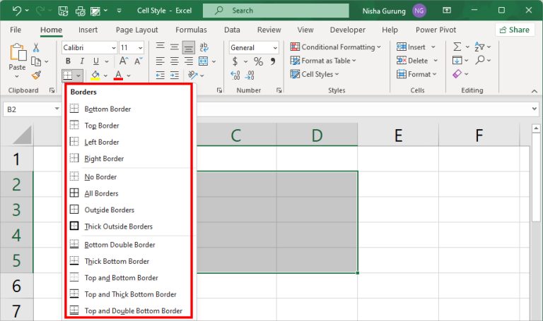 How To Make Gridlines Darker In Excel