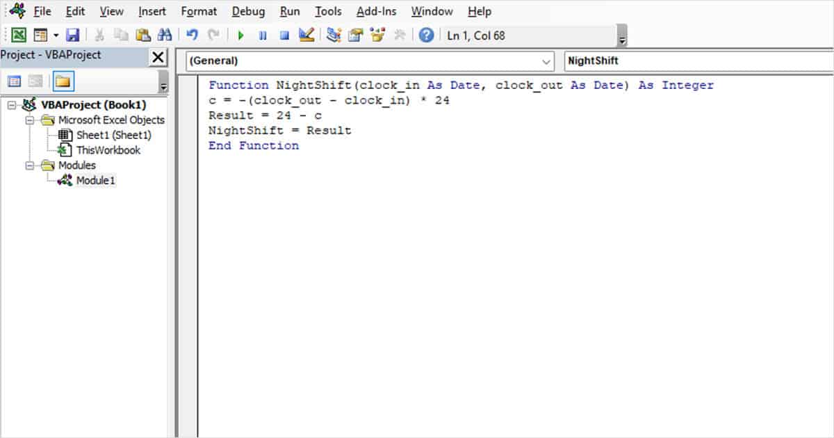 How to Calculate Working Hours in Excel