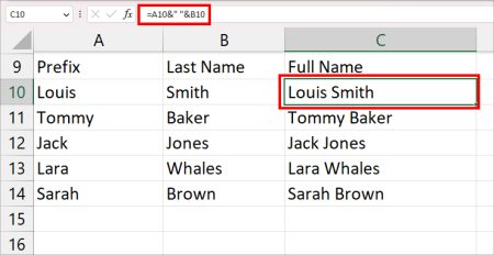 How To Add A Suffix Or Prefix To Cells In Excel