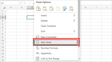 How to Add a Note in Excel
