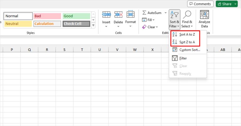 How To Sort Multiple Columns In Excel 7666