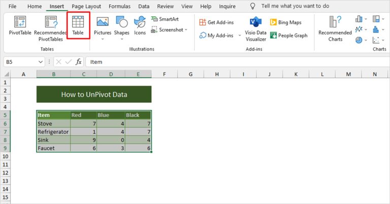 how-to-unpivot-data-on-excel