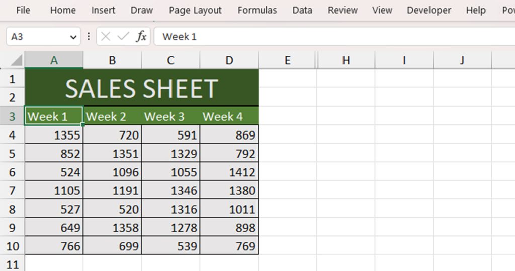 Data Table