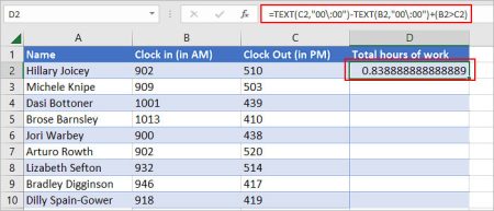 How to Enter Time in Excel