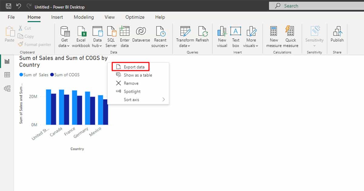 How To Export Table From Power Bi To Csv