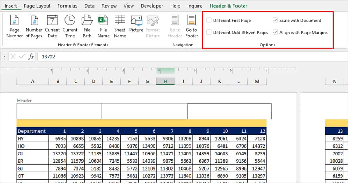 How to Insert Page Numbers in Excel