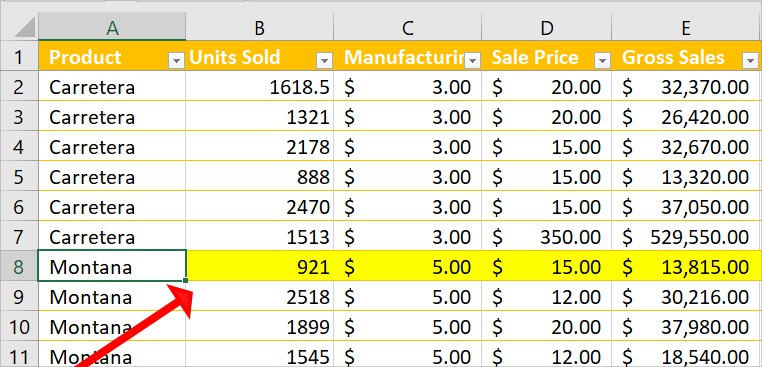  How To Highlight Active Rows In Excel 