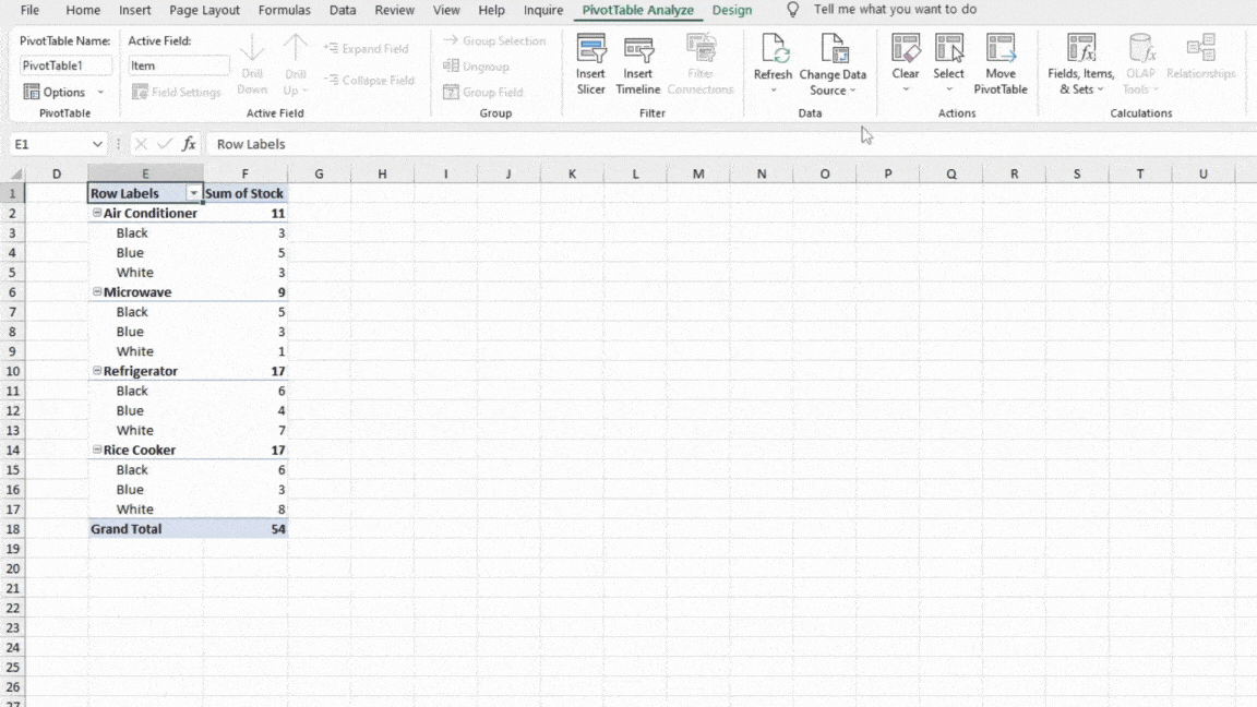 MultiSelect Slicer Buttons Excel
