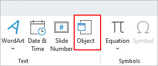 Object-text-section