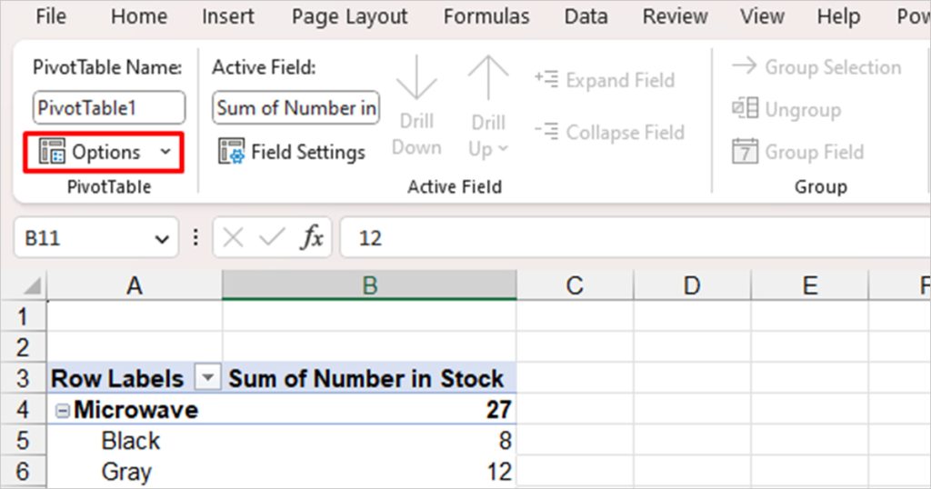 How to Refresh a Pivot Table