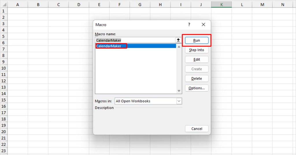 How to Insert Calendar in Excel