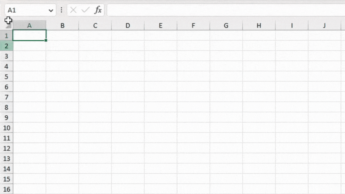 Select a Cell from Name Box in Excel