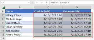 How to Enter Time in Excel