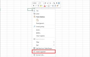 How to Add a Note in Excel