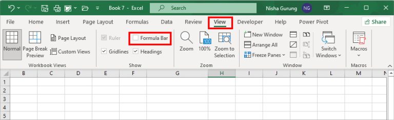 How to Hide Formula in Excel