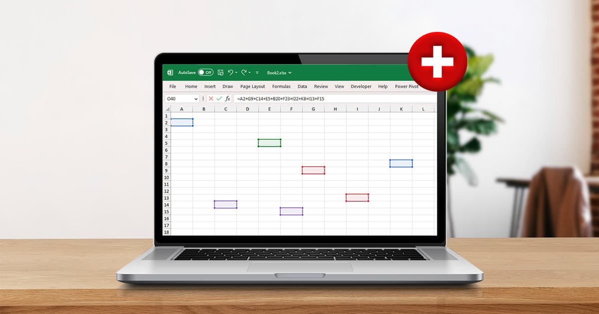 How To Sum Random Cells In Excel