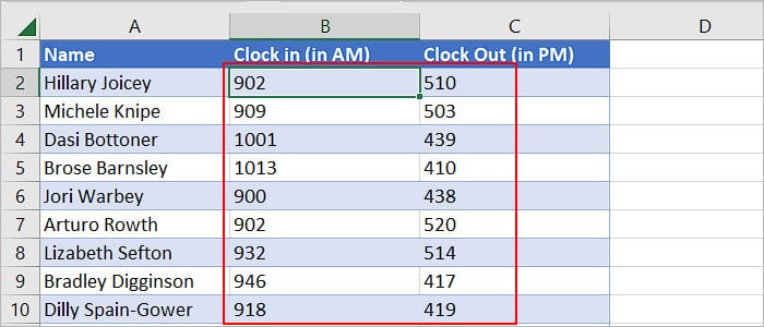 how-to-enter-time-in-excel