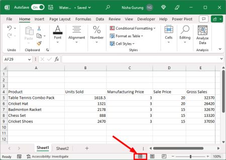 How to Remove Page 1 Watermark in Excel