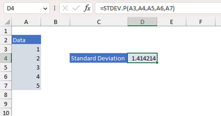 How to Calculate Z Score in Excel
