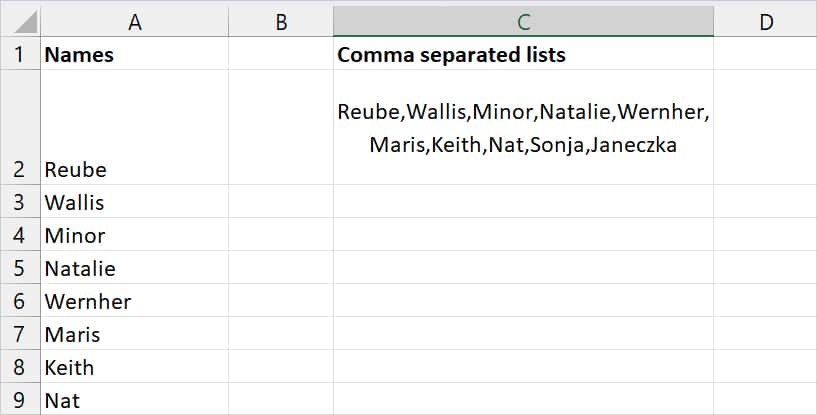 Convert List To Comma