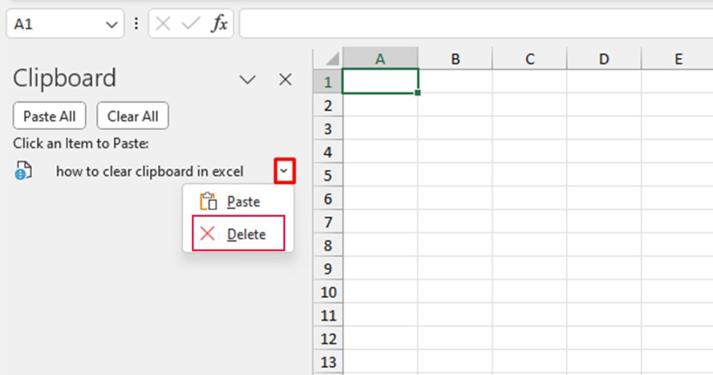 How to Clear Clipboard in Excel