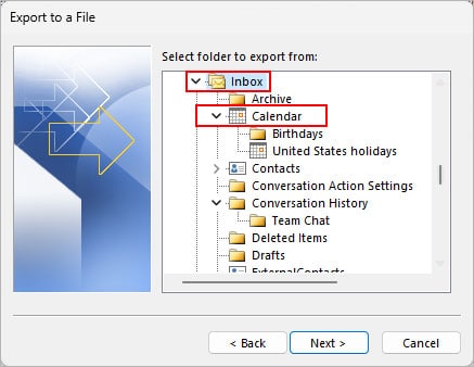 Export-Outlook-calendar-in-CSV