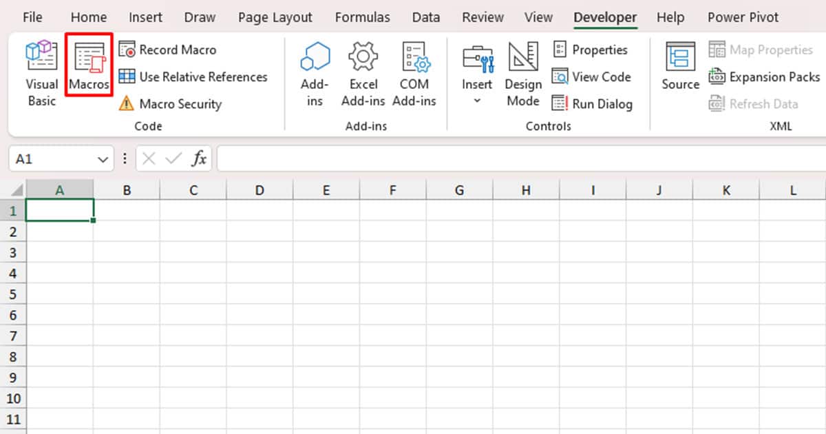 Macros Tool Excel