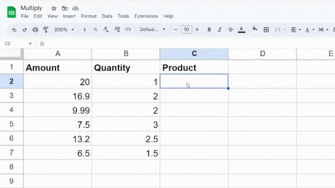 how-to-multiply-in-google-sheets