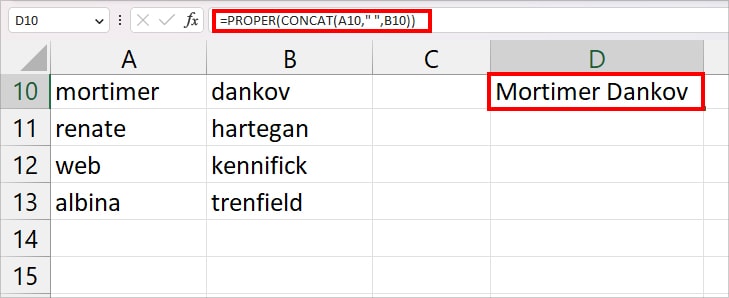 CONCAT Excel Function - How To Use It