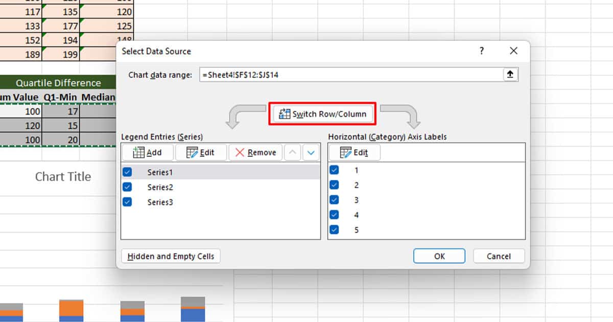 Switch Row and Columns from Select Data Source