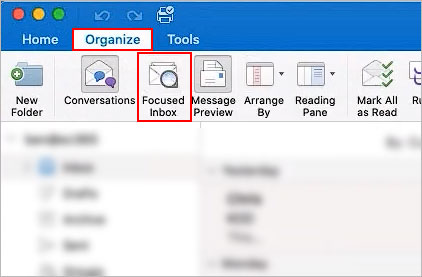 Turn-off-Focused-Inbox-in-Outlook-365-Mac-Old-version