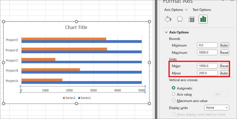 How to Change Axis Range in Excel