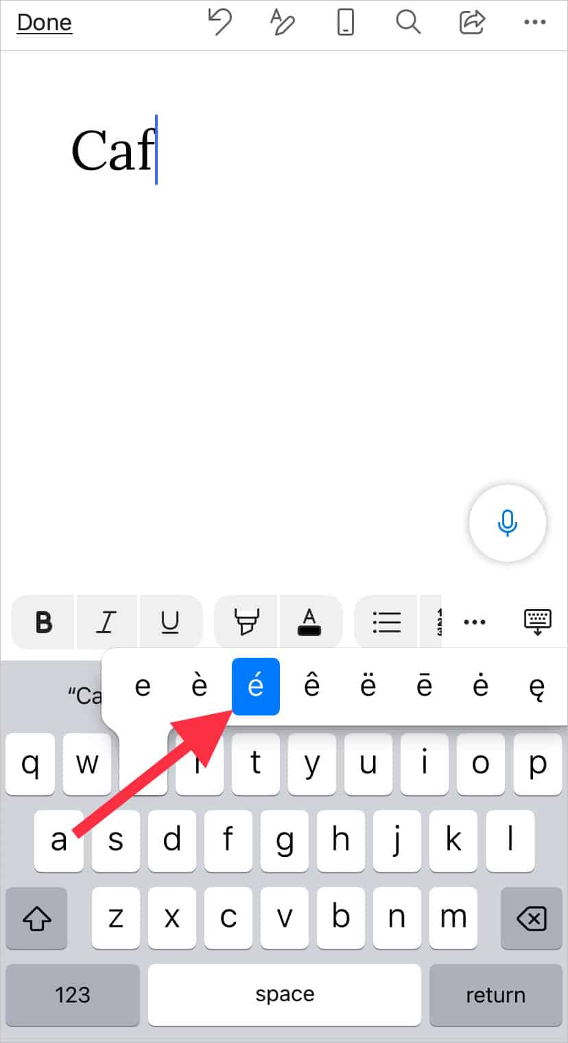 accent-on-mobile-keyboard