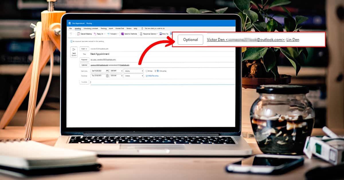 How To Add Optional Attendees In Outlook