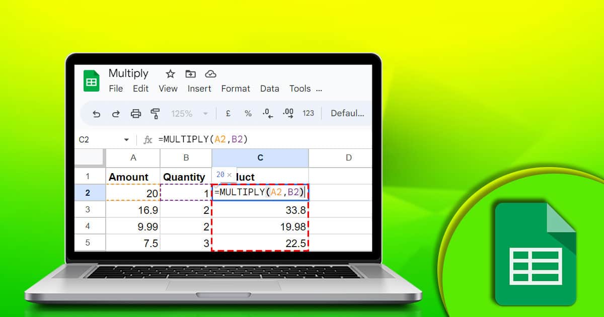 How to Multiply in Google Sheets