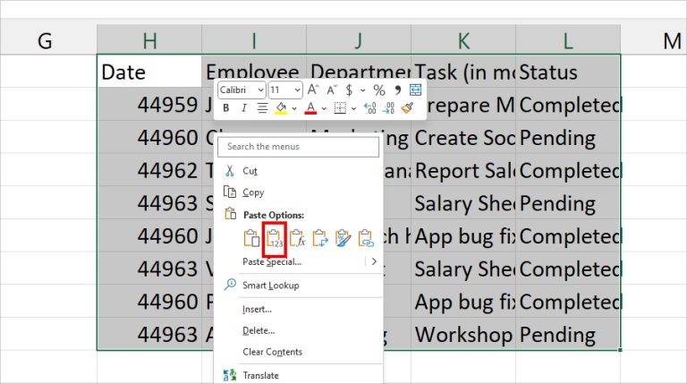 How to Remove Table Format in Excel
