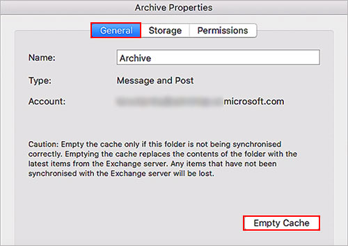 Clear-cache-Outlook-exchange-folder