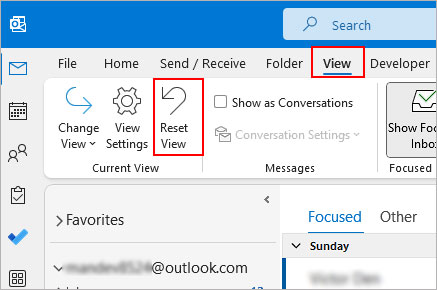 Click-Reset-View-Outlook-menu