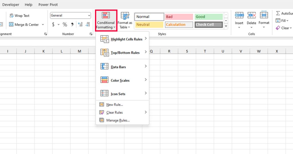 Conditional Formatting in Excel