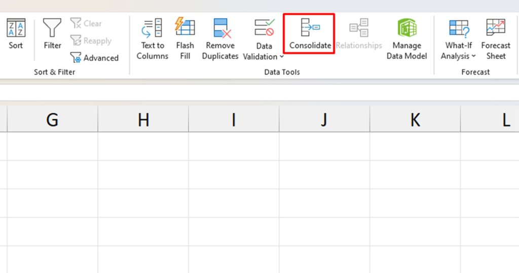 How to Consolidate Data in Excel