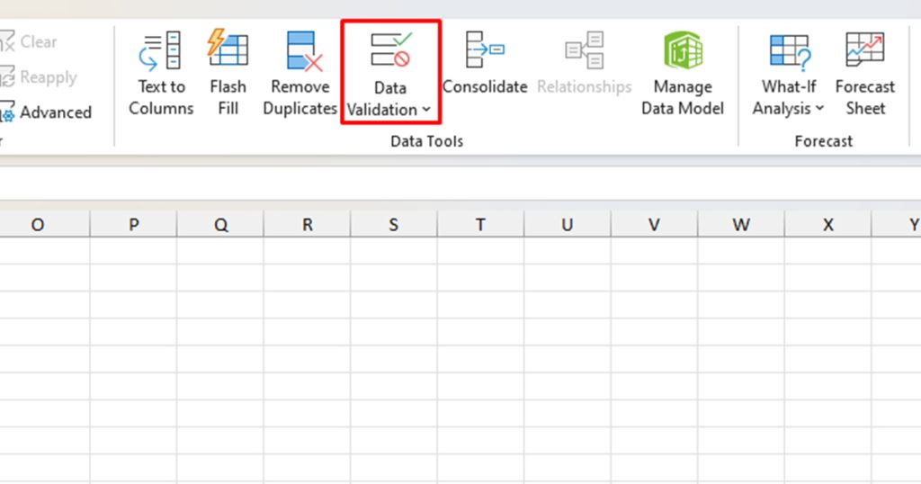 How to Use Excel Data Validation List from Table