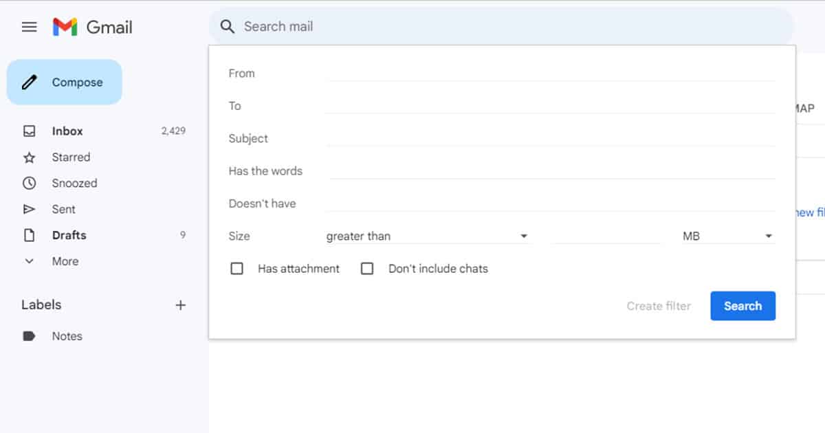Gmail Email Filter