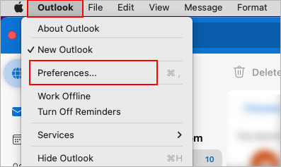 Mac-Outlook-preferences
